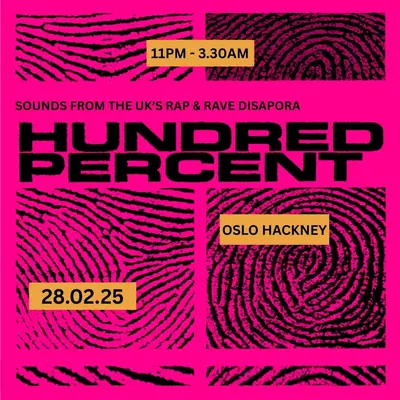 HUNDRED PERCENT: Rap, Rave - EDM event at Oslo Hackney in London