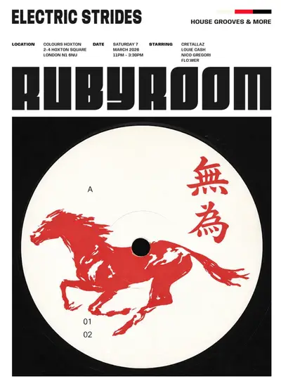 Ruby Room presents: Electric Strides - EDM event at Colours Hoxton in London