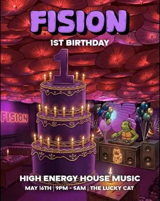 Fision 1st Birthday feat. Mixed Methods at The Lucky Cat