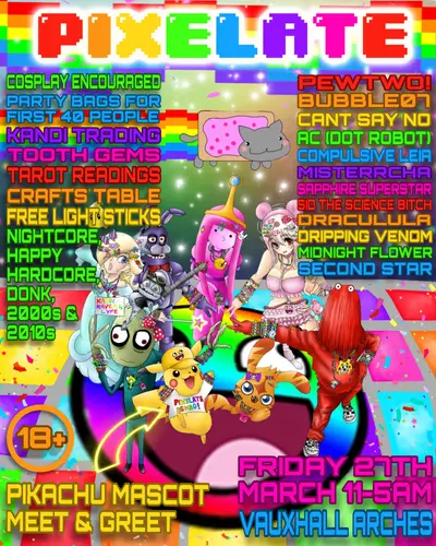 Pixelate - EDM event at Vauxhall Arches in London