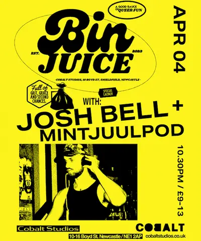 Bin Juice presents: Queer Rave with Josh Bell + MintJuulPod - EDM event at Cobalt Studios in Paris