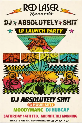 Red Laser DJ Absolutely Shit LP Launch Party at The White Hotel