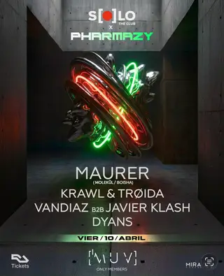 S[O]LO X Pharmazy at Sala Muv