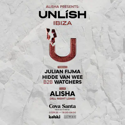 Unlish - EDM event at Cova Santa in Ibiza