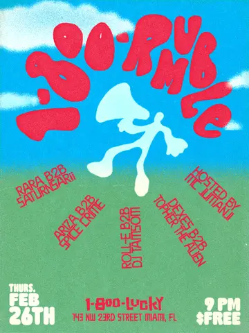 1-800-RUMBLE at 1-800-Lucky 1-800-RUMBLE at 1-800-Lucky