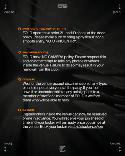 Origins: Fadi Mohem, Philippa Pacho & Rene Wise - EDM event at FOLD in London