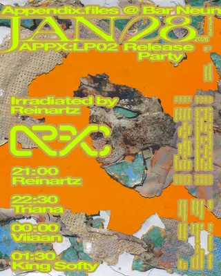APPX:LP02 Release Night – Reinartz: Irradiated at Bar Neun APPX:LP02 Release Night – Reinartz: Irradiated at Bar Neun