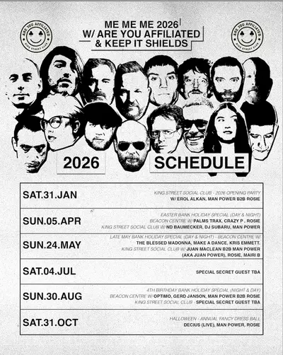 Keep It Shields Day & Night with Optimo, Gerd Janson, Man Power, ROSIE and surprise guests - EDM event at Are You Affiliated in Newcastle