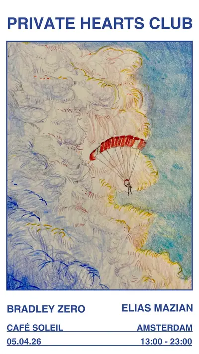 Private Hearts Club with Bradley Zero & Elias Mazian - EDM event at Café Soleil Amsterdam in Amsterdam