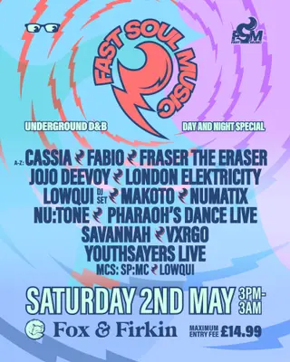Fast Soul with London Elektricity – Day & Night Special at The Fox and Firkin Fast Soul with London Elektricity – Day & Night Special at The Fox and Firkin