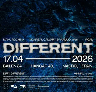 DIFFERENT: MANU ROCHINA, MONREAL CALVARY, Varulio at Hangar48 Club DIFFERENT: MANU ROCHINA, MONREAL CALVARY, Varulio at Hangar48 Club