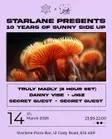 Starlane presents 10 Years Of Sunny Side Up: Truly Madly, Danny Vibe, Jigz + Secret Guests thumbnail