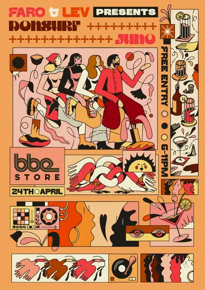 Faro & LEV presents: Donsurf & Juno Faro & LEV presents: Donsurf & Juno - EDM event at The BBE Store in London