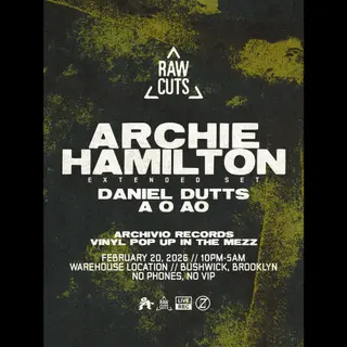 RAW CUTS: Archie Hamilton at TBA - Warehouse RAW CUTS: Archie Hamilton at TBA - Warehouse