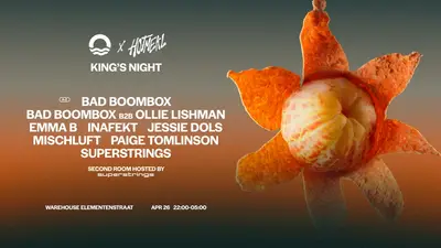 Overbruggen x Hot Meal - King\s Night - EDM event at Warehouse Elementenstraat in Amsterdam