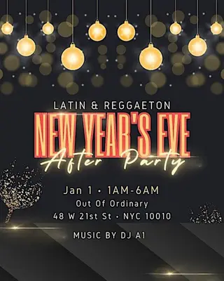 Out Of Ordinary New Year's Eve NYC - Midtown NYC NYE Party Tickets at Out Of Ordinary