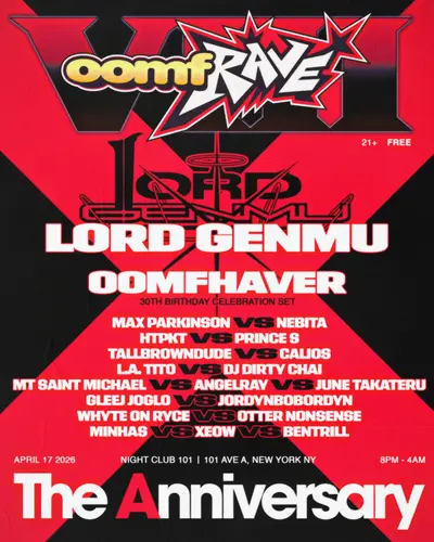 oomfRAVE 8: The Anniversary - EDM event at Night Club 101 in New York