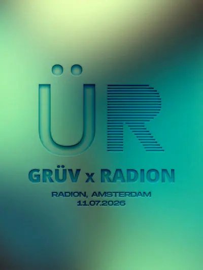 GRÜV x RADION GRÜV x RADION - EDM event at RADION in Amsterdam