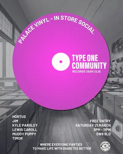 Type One Community: Palace Vinyl Social - Free Entry - EDM event at Palace Vinyl in London
