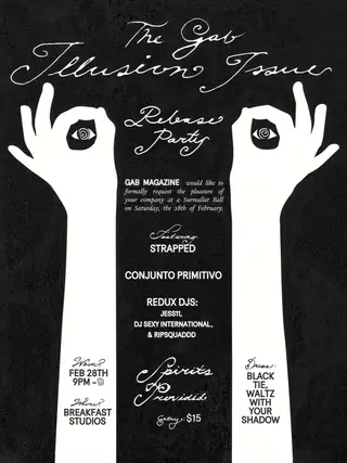 Gab! Magazine: Illusion Issue Release Party at TBA - (RSVP for Address) Gab! Magazine: Illusion Issue Release Party at TBA - (RSVP for Address)