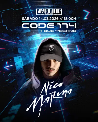 CODE 174 with Nico Moreno - EDM event at Fabrik in Madrid