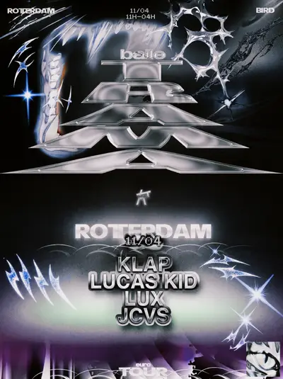 Baile TRAMA with KLAP ᯓ⭑ - EDM event at BIRD in Rotterdam