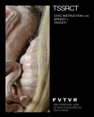 TSSRCT NIGHT: Speedy J, CIVIC INSTRUCTION, TAUCETI TSSRCT NIGHT: Speedy J, CIVIC INSTRUCTION, TAUCETI - EDM event at Fvtvr in Barcelona