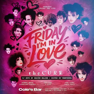 Friday I'm In Love: The Cure Night at Cole's Bar