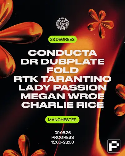 23 Degrees // Conducta & Dr Dubplate - EDM event at PROGRESS in Manchester