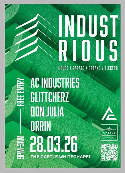 INDUSTRIOUS - EDM event at The Castle in London
