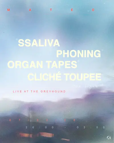 Ssaliva, Organ Tapes, Phoning, Cliché Toupee - live - EDM event at The Greyhound in London