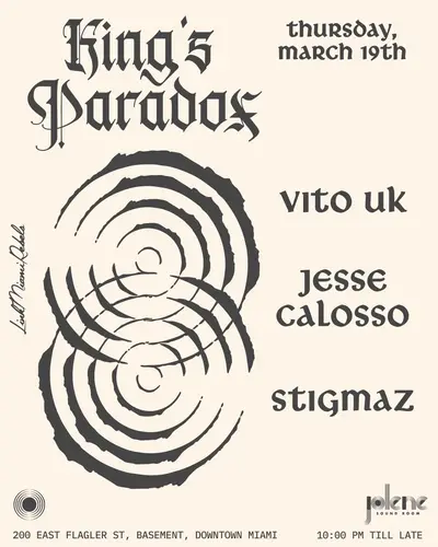 King's Paradox: Vito UK - EDM event at Jolene Downtown Miami in Detroit