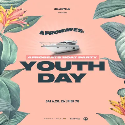 AFROWAVES SUNSET: Afrobeats & Amapiano YOUTH DAY Boat Party Cruise NYC - EDM event at Pier 78 at Hudson River Park in New York