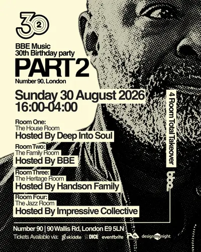 PART 2 BBE Music 30th Birthday Party - EDM event at NUMBER 90 LONDON in London