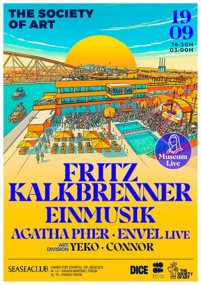 TSOA: Fritz Kalkbrenner & Einmusik (Open Air) - EDM event at Seaseaclub Barcelona in Barcelona