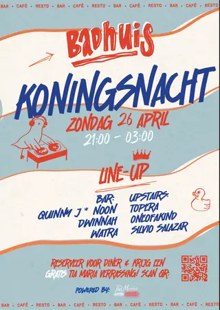 Badhuis Koningsnacht x Tia Maria after dinner at Badhuis Amsterdam
