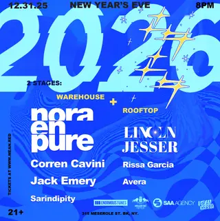 Nora En Pure NYE26 Williamsburg-Brooklyn at 315 Meserole