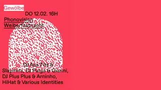 Phonovision Weiberfastnacht at Gewölbe