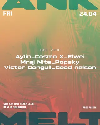 FREE OPEN AIR BEACH PARTY - ANK x MELT at Sunseabar Beach Club