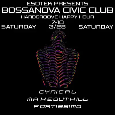 ESOTEK Hardgroove Happy Hour ESOTEK Hardgroove Happy Hour - EDM event at Bossa Nova Civic Club in New York