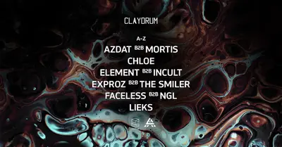 Claydrum presents The Smiler / Exproz / Element / Mortis Claydrum presents The Smiler / Exproz / Element / Mortis - EDM event at Complex Maastricht in Maastricht