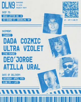 DADA COZMIC, Ultra Violet, Deo'jorge, Atilla Ural - Dead Letter No.9 at Cargo @ Dead Letter No. 9 DADA COZMIC, Ultra Violet, Deo'jorge, Atilla Ural - Dead Letter No.9 at Cargo @ Dead Letter No. 9