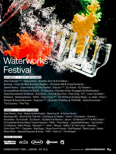 Waterworks 2026 - EDM event at Gunnersbury Park in London