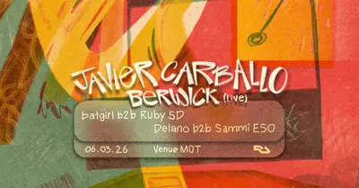 Slipline with Javier Carballo, Berwick (Live), Ruby SD b2b batgirl, Delano B2B Sammi ESO - EDM event at M.O.T in London