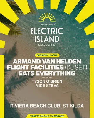 Electric Island Melbourne: Saturday at Riviera Beach Club Electric Island Melbourne: Saturday at Riviera Beach Club