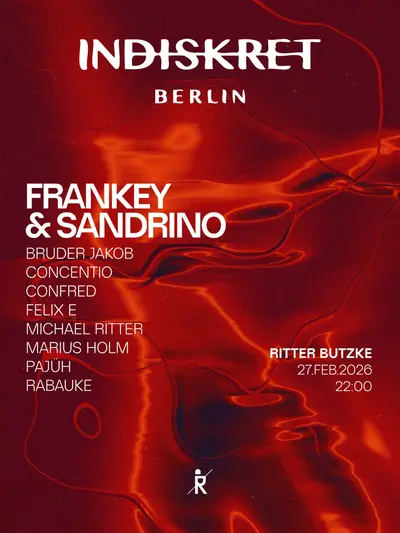 INDISKRET Showcase with Frankey & Sandrino - EDM event at Ritter Butzke in Berlin