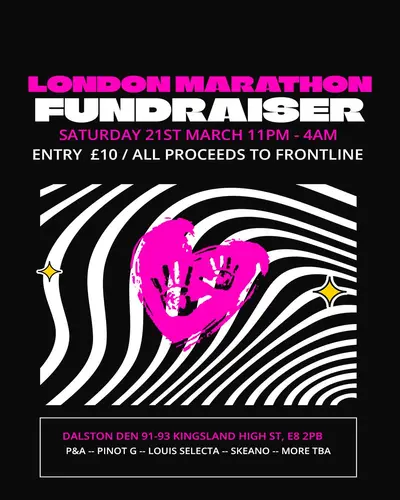 Dance for Frontline - EDM event at Dalston Den in London