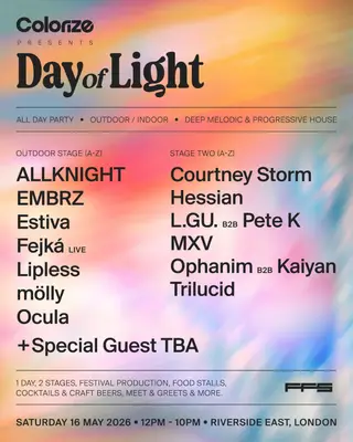 Colorize presents: Day of Light at Riverside East Colorize presents: Day of Light at Riverside East