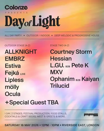 Colorize presents: Day of Light at Riverside East Colorize presents: Day of Light at Riverside East