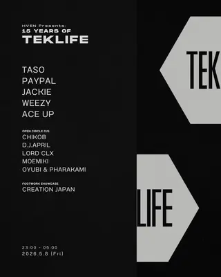 HVEN PRESENTS: 15 YEARS OF TEKLIFE at HVEN